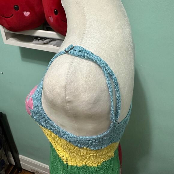 dELiA*s x Dolls Kill Daisy Dreams Crochet Patchwork Maxi Dress Y2K Small - Picture 6 of 9